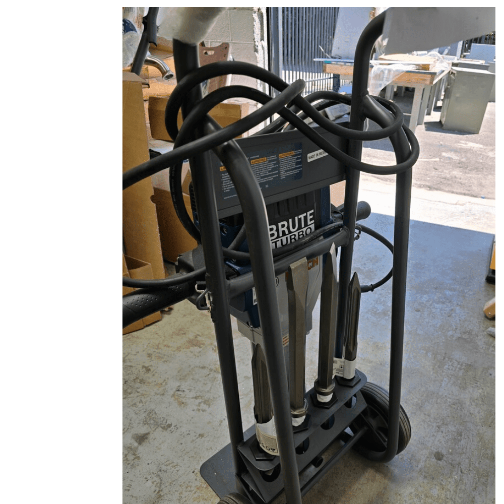 Bosch, Brute Turbo Breaker Hammer with Deluxe Cart,, Volts 120, Max. Blows Per Minute 1000, Model# BH2770VCD Turbo